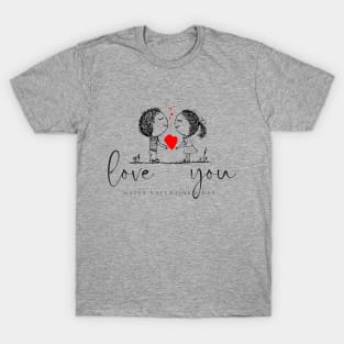 LOVE YOU HAPPY VALENTINE'S DAY T-Shirt